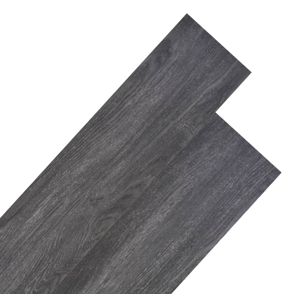 Listoni Pavimenti Non Autoadesivi PVC 5,26 mÂ² 2 mm Nero Bianco cod mxl 49699