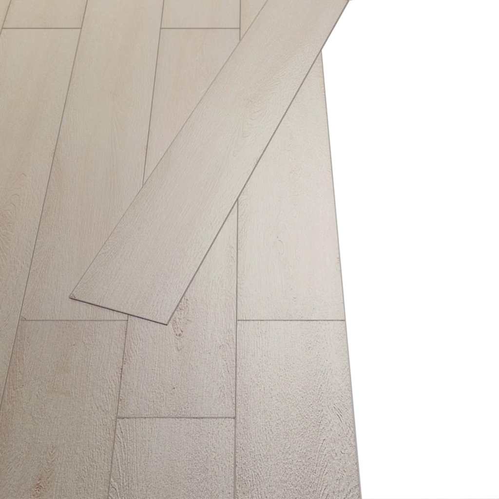 Listoni Pavimento Autoadesivi in PVC 5,02 mÂ² 2 mm Rovere Bianco cod mxl 53720