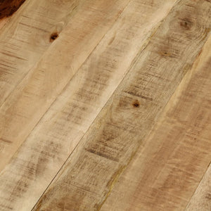 Tavolino da CaffÃ¨ in Legno Massello Grezzo di Mango 65x32 cm