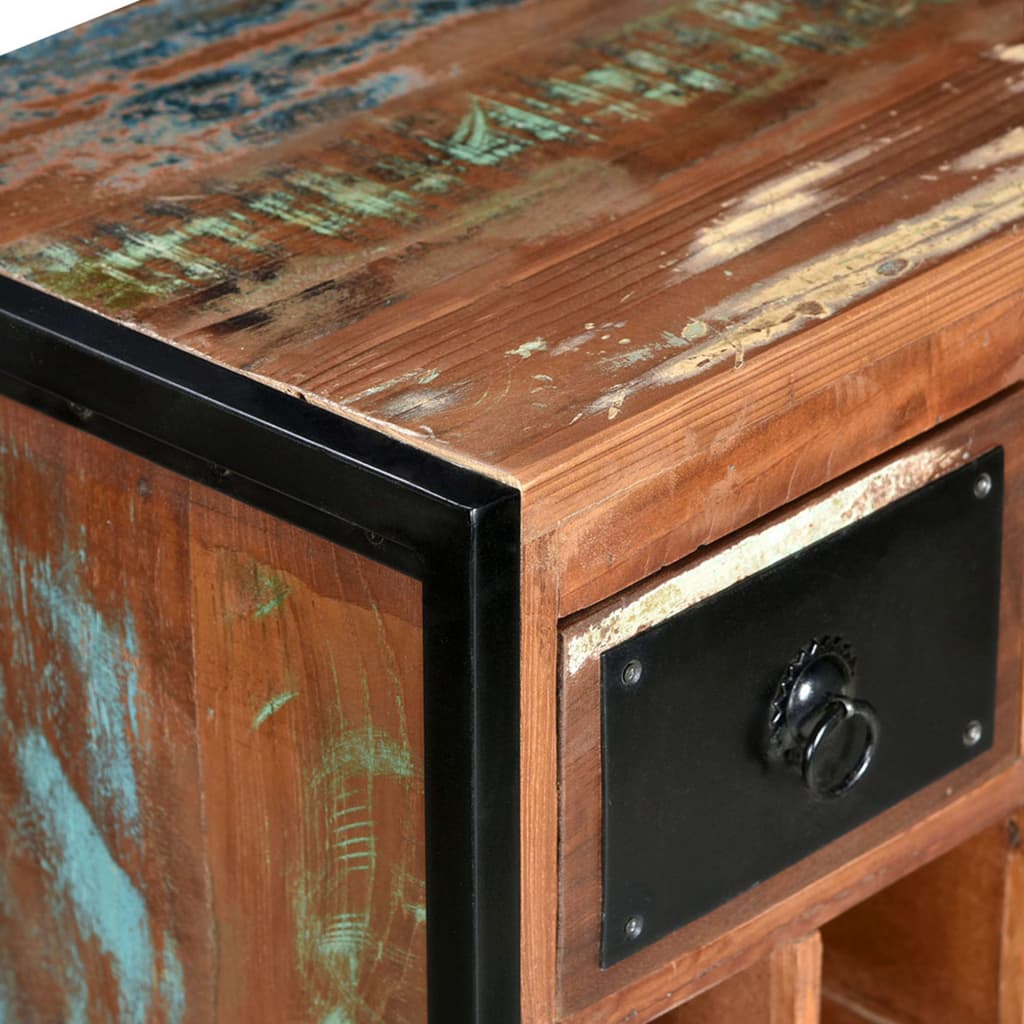 Portavini da 16 Bottiglie in Legno Massello di Recupero 244831