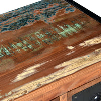 Portavini da 16 Bottiglie in Legno Massello di Recupero 244831