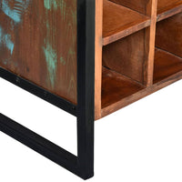 Portavini da 16 Bottiglie in Legno Massello di Recupero 244831