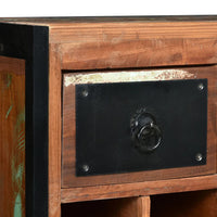 Portavini da 16 Bottiglie in Legno Massello di Recupero 244831