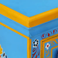 Credenza in Legno Massello di Mango Turchese Dipinta a Mano cod mxl 24428