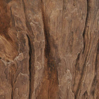 Tavolino da CaffÃ¨ in Legno di Teak e Vetro 50x40 cm cod mxl 24632