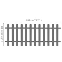 Staccionata in WPC 200x80 cm cod mxl 49455