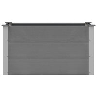 Letto Rialzato da Giardino in WPC 100x50x54 cm Grigio cod mxl 67302