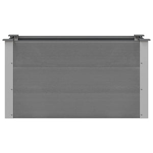 Letto Rialzato da Giardino in WPC 100x50x54 cm Grigio cod mxl 67302