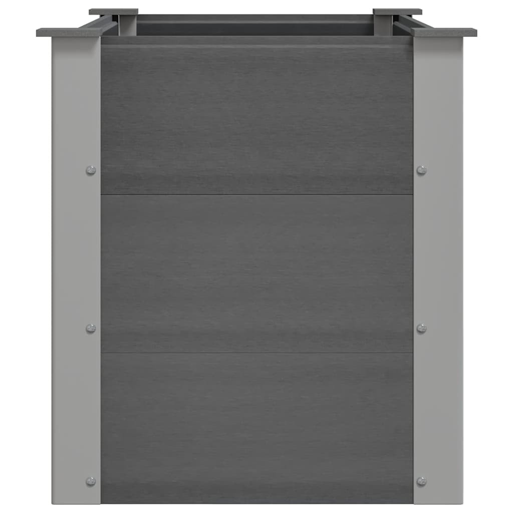 Letto Rialzato da Giardino in WPC 100x50x54 cm Grigio cod mxl 67302