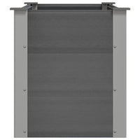 Letto Rialzato da Giardino in WPC 100x50x54 cm Grigio cod mxl 67302