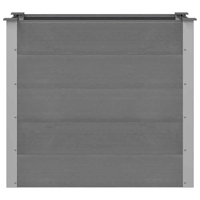 Letto Rialzato da Giardino in WPC 100x50x91 cm Grigio