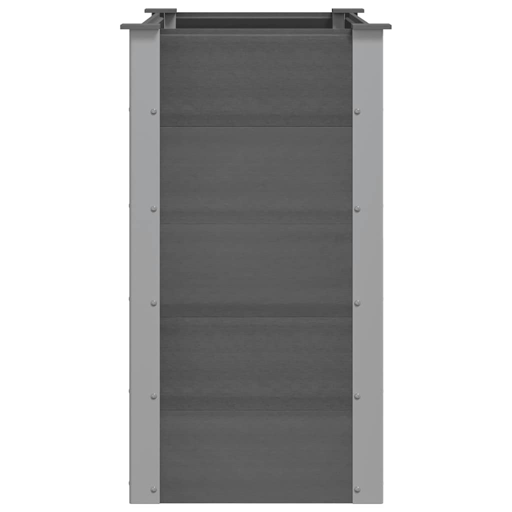 Letto Rialzato da Giardino in WPC 100x50x91 cm Grigio