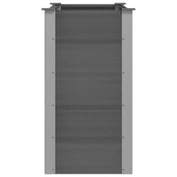 Letto Rialzato da Giardino in WPC 100x50x91 cm Grigio