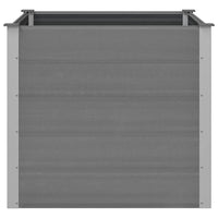 Letto Rialzato da Giardino in WPC 100x100x91 cm Grigio