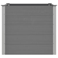 Letto Rialzato da Giardino in WPC 100x100x91 cm Grigio