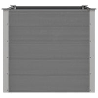 Letto Rialzato da Giardino in WPC 100x100x91 cm Grigio 43606