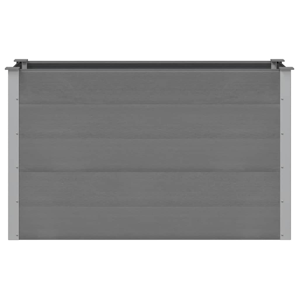 Letto Rialzato da Giardino in WPC 150x50x91 cm Grigio cod mxl 51702