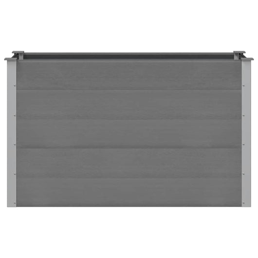Letto Rialzato da Giardino in WPC 150x50x91 cm Grigio cod mxl 51702