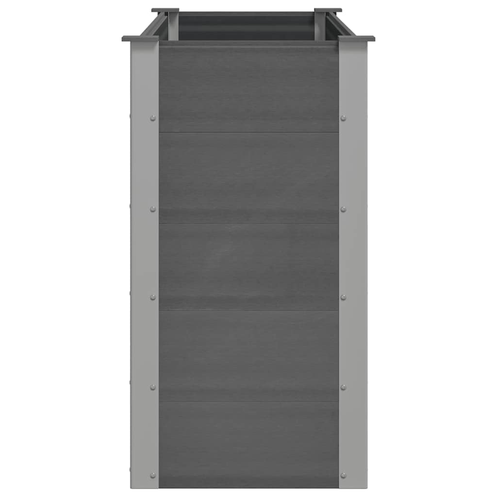 Letto Rialzato da Giardino in WPC 150x50x91 cm Grigio cod mxl 51702