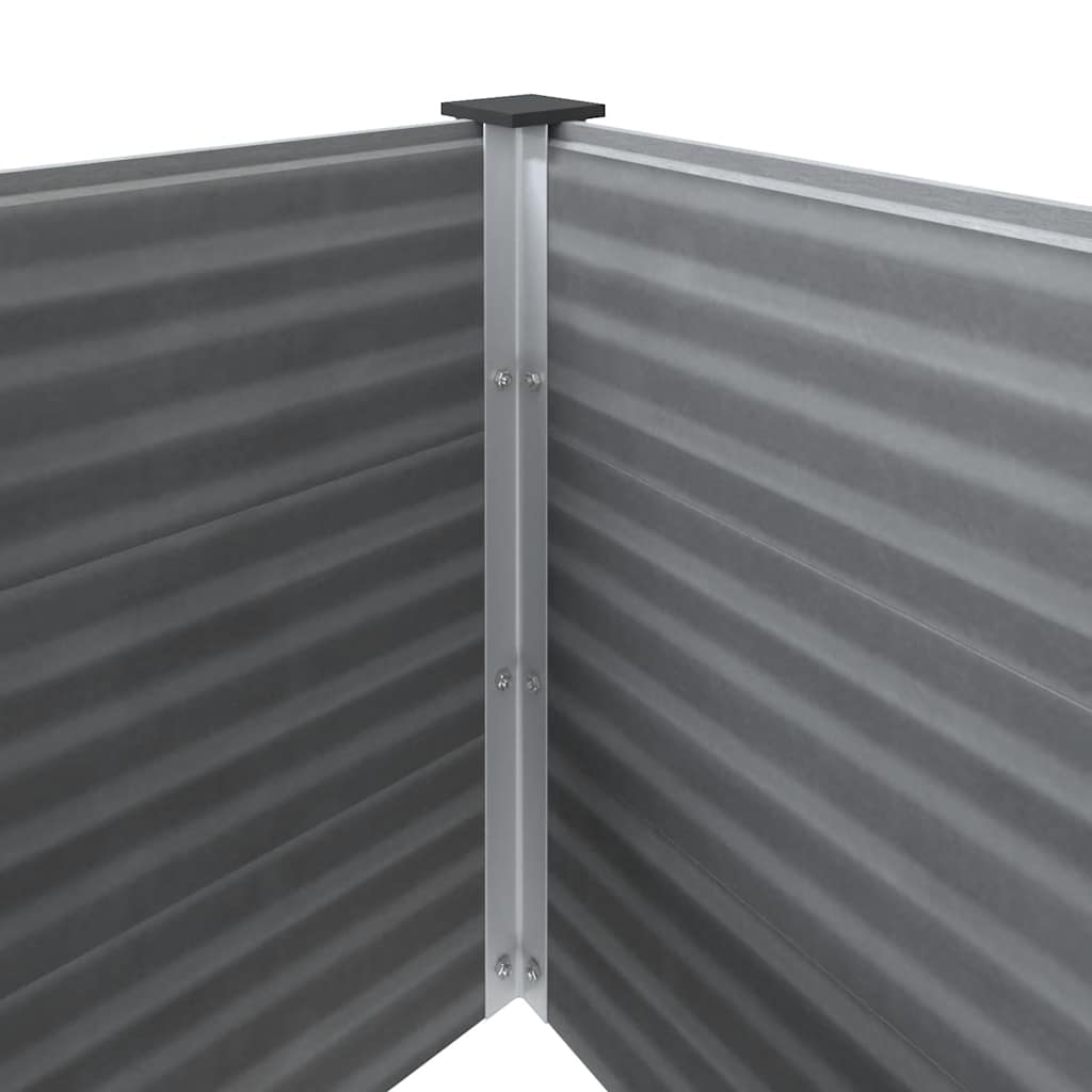 Letto Rialzato da Giardino in WPC 150x50x91 cm Grigio cod mxl 51702