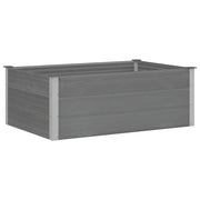Letto Rialzato da Giardino in WPC 150x100x54 cm Grigio