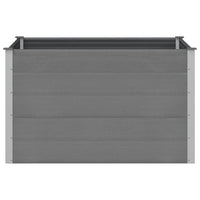 Letto Rialzato da Giardino in WPC 150x100x91 cm Grigio