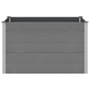 Letto Rialzato da Giardino in WPC 150x100x91 cm Grigio