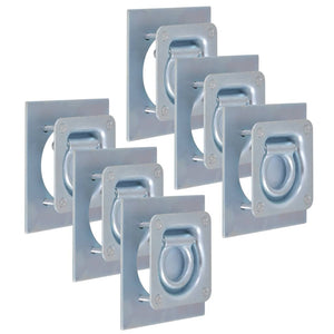 Anelli di Ancoraggio per Rimorchi 6 pz Acciaio Zincato 2000 kgcod mxl 121009