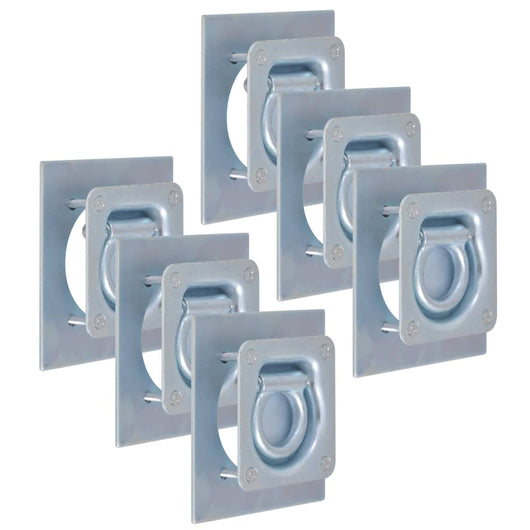 Anelli di Ancoraggio per Rimorchi 6 pz Acciaio Zincato 2000 kgcod mxl 121009