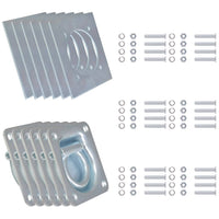 Anelli di Ancoraggio per Rimorchi 6 pz Acciaio Zincato 2000 kgcod mxl 121009