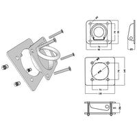 Anelli di Ancoraggio per Rimorchi 6 pz Acciaio Zincato 2000 kg 142672