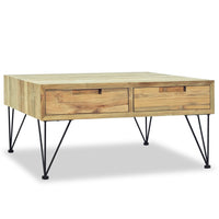 Tavolino da CaffÃ¨ 80x80x40 cm in Legno Massello di Teak cod mxl 59376