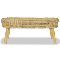Panca da Ingresso 110x35x45 cm in Rattan Naturale 244579