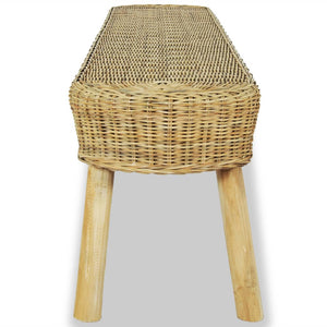 Panca da Ingresso 110x35x45 cm in Rattan Naturale 244579
