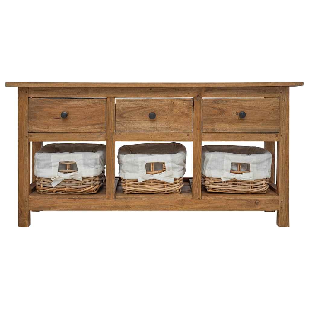 Credenza-Buffet-Armadio da cucina in Legno Massello di Mogano 100x30x50 cm