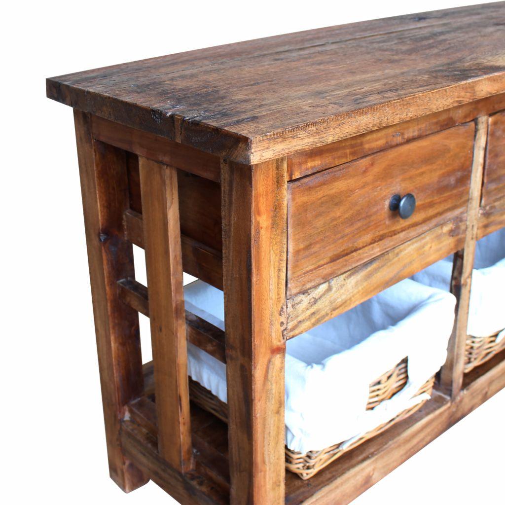 Credenza buffet consolle mobile contenitore in legno massello di recupero 100 cm 4402144