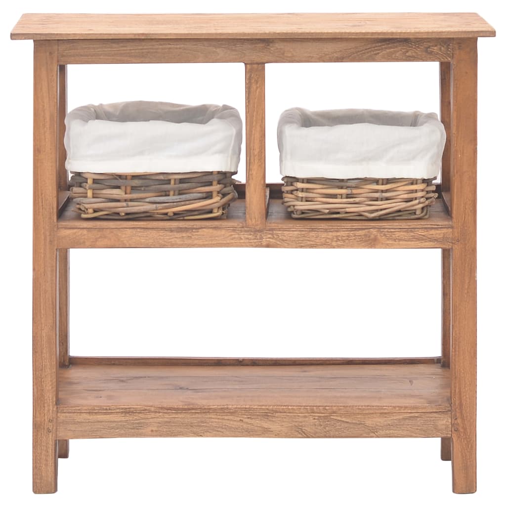 Consolle in Legno Massello Recuperato 69x28x70 cm cod mxl 18167