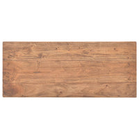 Tavolo Consolle in Legno Massello di Mogano 69x28x70 cm 244489