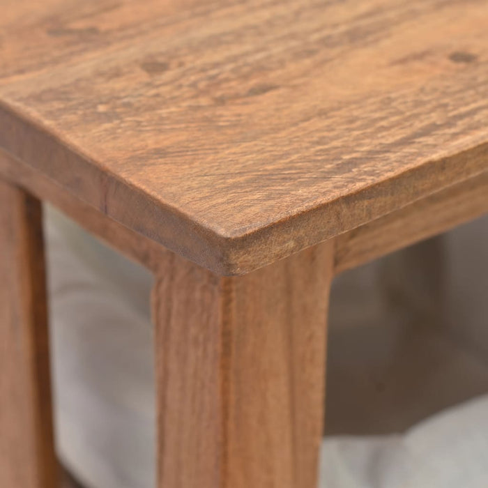 Tavolo Consolle in Legno Massello di Mogano 69x28x70 cm 244489