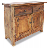 Credenza buffet consolle mobile contenitore in legno massello di recupero 75 cm 4402019
