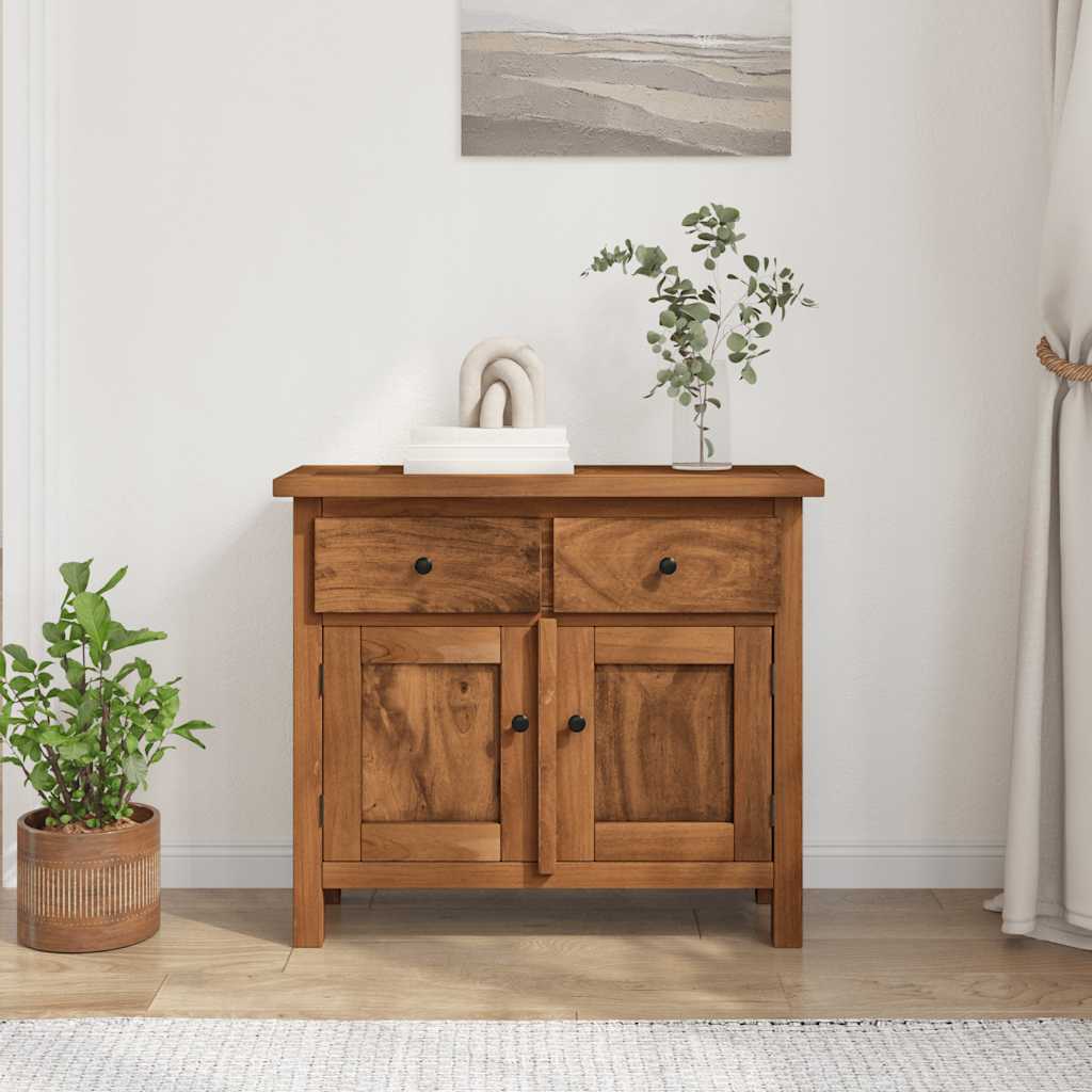 Credenza in Legno Massello di Mogano 75x30x65 cm 244490