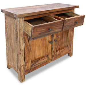 Credenza buffet consolle mobile contenitore in legno massello di recupero 75 cm 4402019