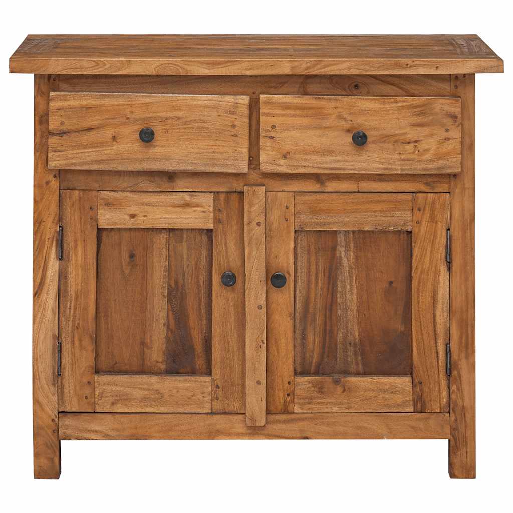 Credenza in Legno Massello di Mogano 75x30x65 cm 244490
