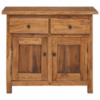 Credenza in Legno Massello di Mogano 75x30x65 cm 244490