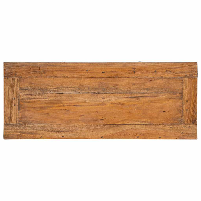 Credenza in Legno Massello di Mogano 75x30x65 cm 244490