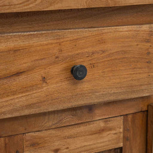 Credenza in Legno Massello di Mogano 75x30x65 cm 244490