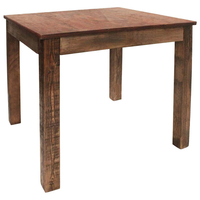 Tavolo da Pranzo in Legno Massello Anticato 82x80x76 cm cod mxl 17121