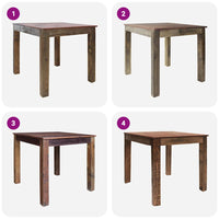 Tavolo da Pranzo in Legno Massello Anticato 82x80x76 cm cod mxl 17121