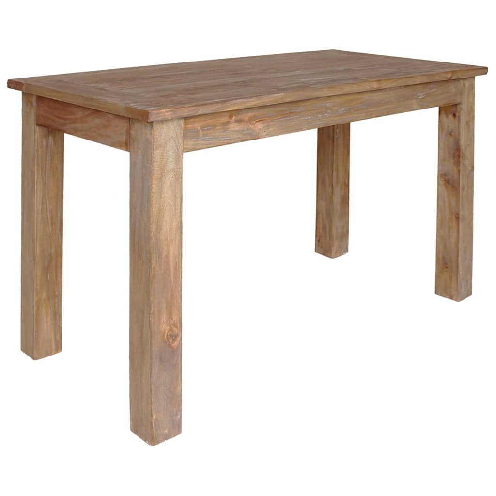 Tavolo da Pranzo in Legno Massello di Mogano 120x60x77 cm 244496