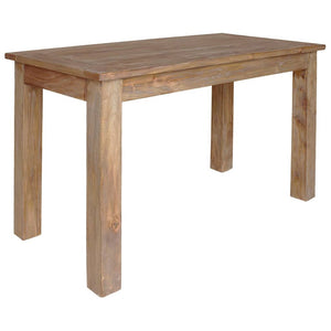 Tavolo da Pranzo in Legno Massello di Mogano 120x60x77 cm 244496